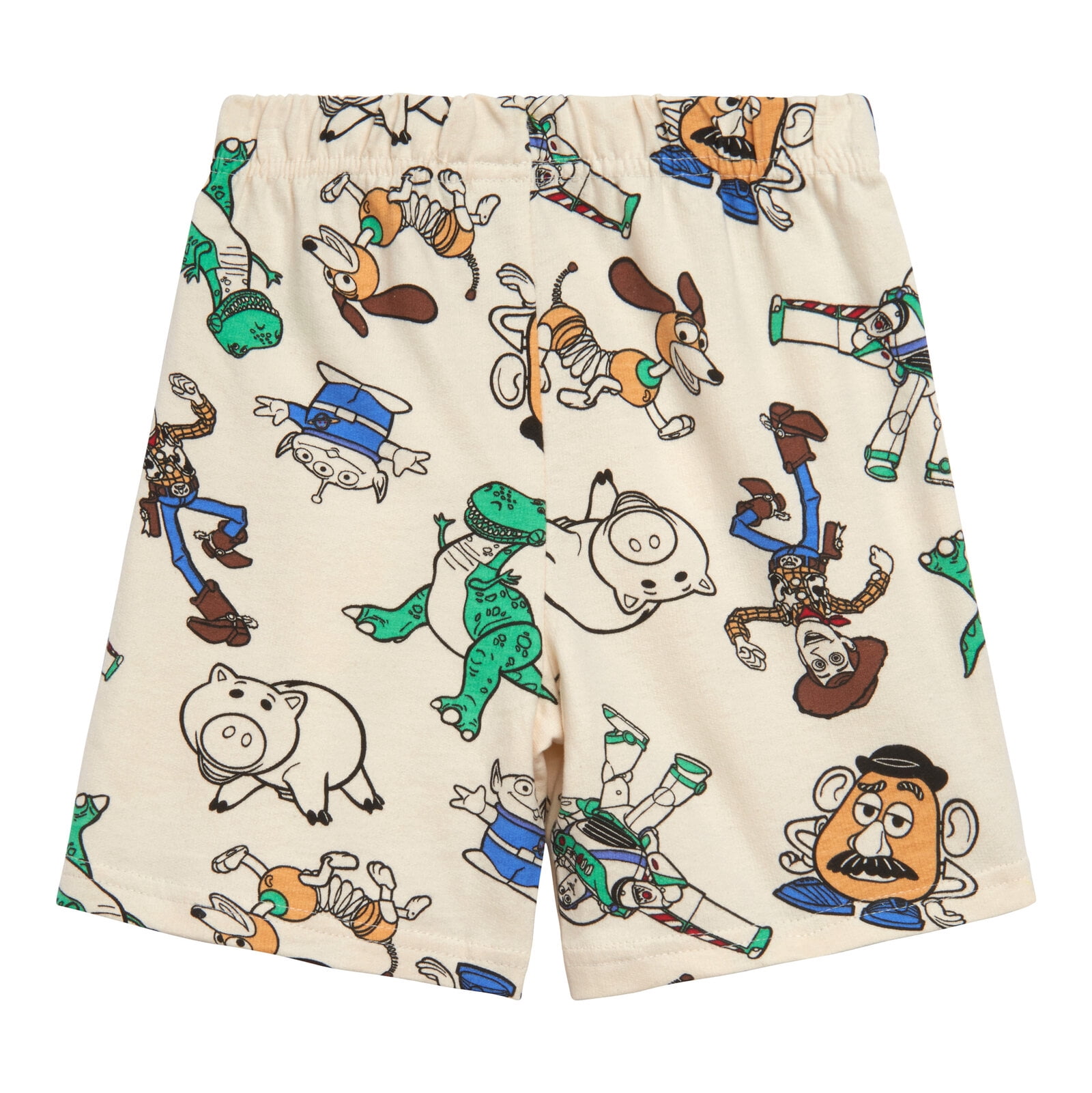 Disney Toy Story Woody Buzz Lightyear Rex Slinky Dog French Terry Sweatshirt and Shorts Toddler to Little Kid
