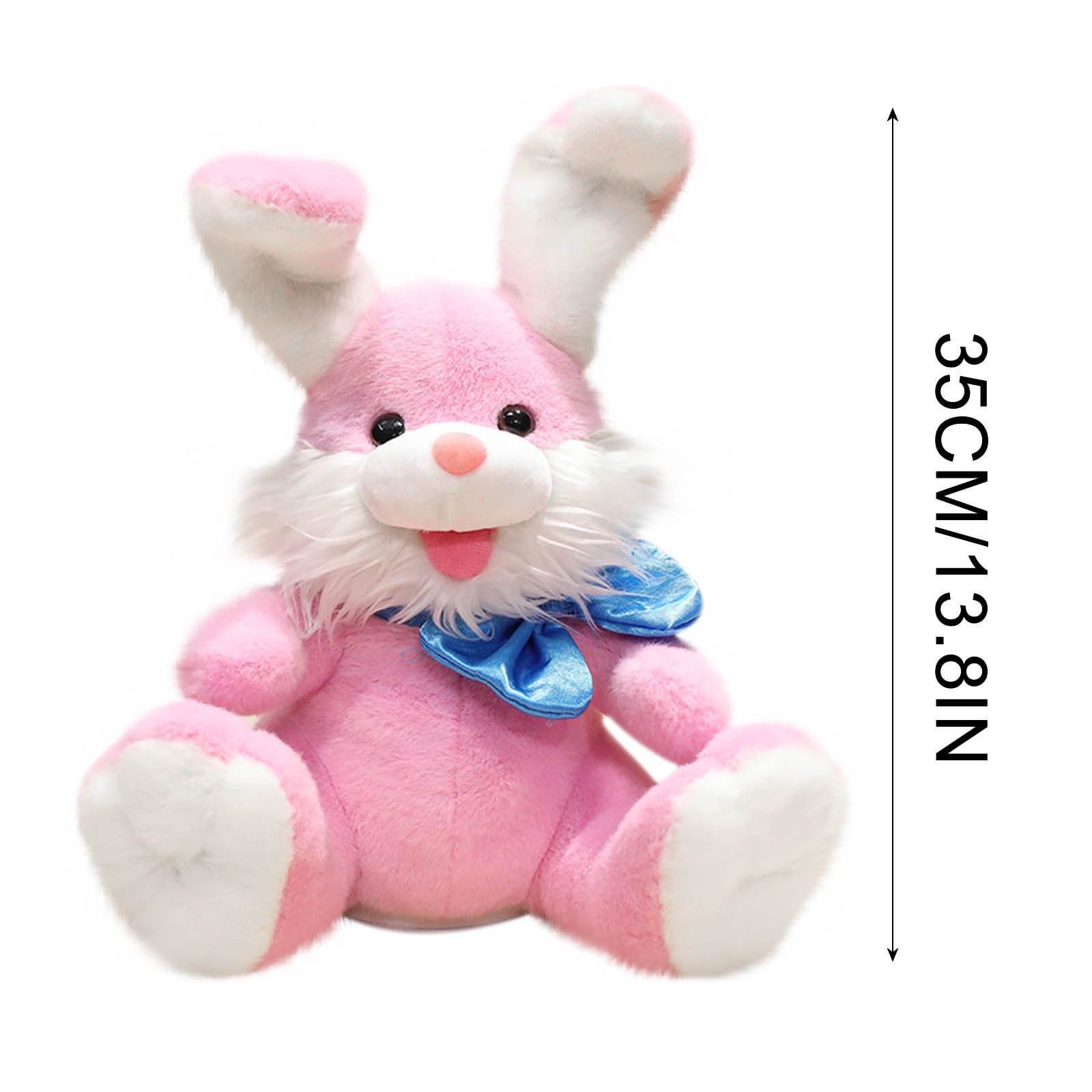 KIHOUT Music Easter Bunny Rabbit Stuffed Waving Singing Interactive Electric Plush Toy Soft with Floppy Ears for Girls Boys Kids Birthday Gifts