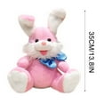 thumbnail image 6 of 13.78 inch Musical Easter Bunny Stuffed Toy with Moving Ears and Singing Function for Entertainment (Pink), 6 of 9