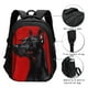 thumbnail image 3 of Balery Black Dog Red Background Mochila con carga USB para hombre y mujer - Mochila impermeable y antirrobo para laptop con puerto USB para viajes, trabajo, 3 of 7