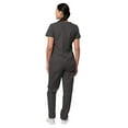 thumbnail image 2 of Sivvan Women's Scrub Set - Multi Pocket Cargo Pants & Stylish Mock Wrap Top (Available in 15 Colors), 2 of 6