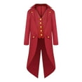 thumbnail image 3 of Penkiiy Pyjamas Assortis pour Famille Vêtements de Fête Parent-Enfant Vêtements Rétro pour Hommes Mi-Longs Punk Rétro Smoking Rouge Pyjamas de Noël TP, 3 of 10