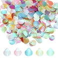 thumbnail image 1 of 1200-Pack Lentejuelas en forma de concha, 100g Lentejuelas sueltas en forma de concha [Mezcla de colores AB], 1 of 6