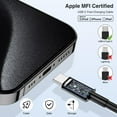 thumbnail image 5 of Car Charger for iPhone 15,40W Dual Port USB C Car Charger with USB C to USB C Cable 6ft,Type C Car Adapter Fast Charging, 5 of 9