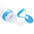 thumbnail image 3 of 90ml Silicone Feeding Bottle with Spoon for Baby Toddler Food Rice Cereal Feeder Bottles, 3 of 9