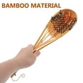thumbnail image 6 of NIYANGLE 3Pcs Woven Hanging Light Brown Bamboo for Garden and Patio 10X36CM, 6 of 8
