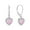 Pink, variant on VESITIM Green Opal Dangle Drop Earrings Women Sterling Silver Opal Jewelry Heart Shaped Birthstone Leverback Earring as Gift
