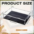 thumbnail image 2 of Acrylic Book Display Case 10.2x1.7x2.1inch Assemble Clear Acrylic Box with Black Bottom Transparent Display Cover Case for Book Display Book, 2 of 5
