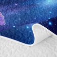 thumbnail image 5 of Homewish Sea Turtle Twin Quilt Set,Psychedelic Galaxy Stars Twin Coverlet Set,2-Piece, 5 of 7