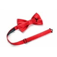 thumbnail image 4 of Bow Ties for Men Solid Color Pre-Tie Bow Tie and Pocket Square Set Classic Formal Tuxedo Bowties, 4 of 6