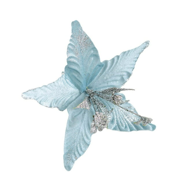Christmas Flower High Simulation Ornamental Realistic Artificial Plant Cloth Flower for Party
