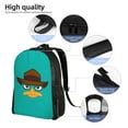 thumbnail image 5 of Perry The Platypus Backpack Fashion Casual Unisex Laptop Computer Daily Bookbag Cartoon School Hiking Work Business Travel Daypacks, 5 of 8