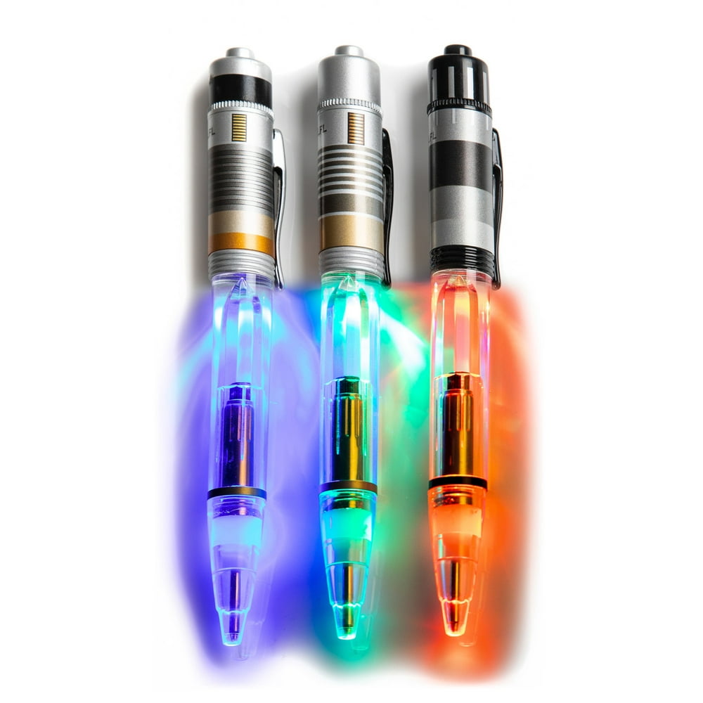 Star Wars LightUp Refillable Ink Lightsaber Pens 3 PC Set Walmart