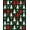 Green, Pattern 4, variant on ODIKA 5x7 Machine Washable Non-Slip Area Rug, Yuletide Conifer Forest with Interlocking Snow Crystal Ornaments High Traffic Rug, Red, 735600