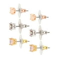 thumbnail image 2 of Believe by Brilliance-Women's 14kt plated, Cubic Zirconia Opal earring Set of 3, 2 of 4