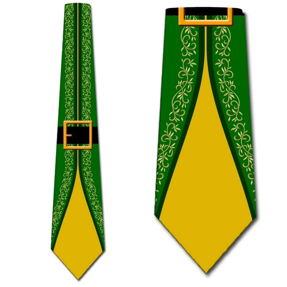 Elf's Suit - Golden Yellow Necktie Mens Tie by Three Rooker