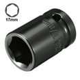 thumbnail image 2 of 1/2-inch Drive 17mm 6-Point Shallow Impact Socket, Cr-V Steel, 2 of 6