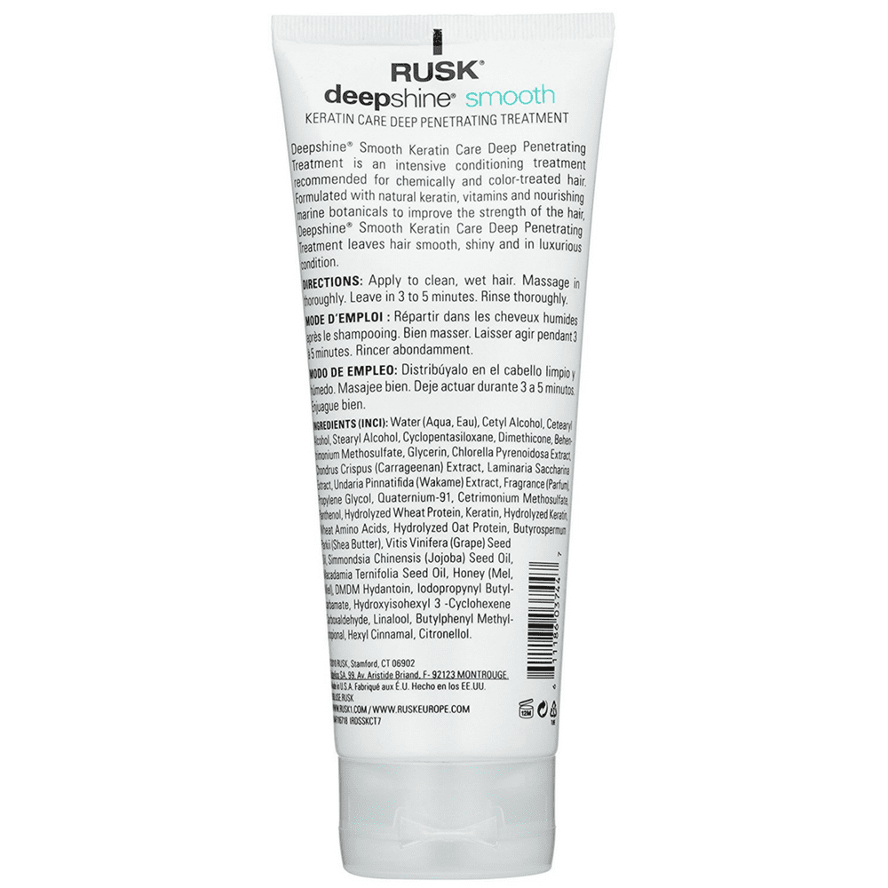 rusk deepshine smooth keratin care deep penetrating treatment