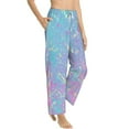 thumbnail image 2 of Fotbe Fantasy Gradient Women's Pajama Pants,Sleepwear Pants,Pj Bottoms Drawstring And Pockets-Medium, 2 of 9