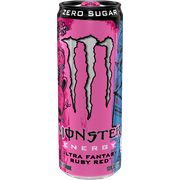 Monster Ultra Fantasy Ruby Red, Sugar Free Energy Drink, 12 fl oz