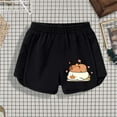 thumbnail image 3 of LIIPEE Girls Boys Sports Shorts Summer Casual Comfortable Cartoon Animal Printed Stretch Elastic Waist Athletic Shorts Toddler Leisure Party Shorts,Black,11-12 Years, 3 of 3