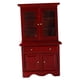 thumbnail image 3 of Mini armario de madera estilo vintage para casa de muñecas a escala 1/12, muebles DIY rojo, 3 of 7