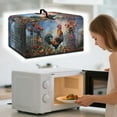thumbnail image 2 of Whosucclay Rooster Chicken Floral Print Dust-Proof Microwave Oven Grill Cover Protector - Waterproof Heat-Resistant Microwave Oven Dust Cover Case Protections for Toaster Oven-S, 2 of 7