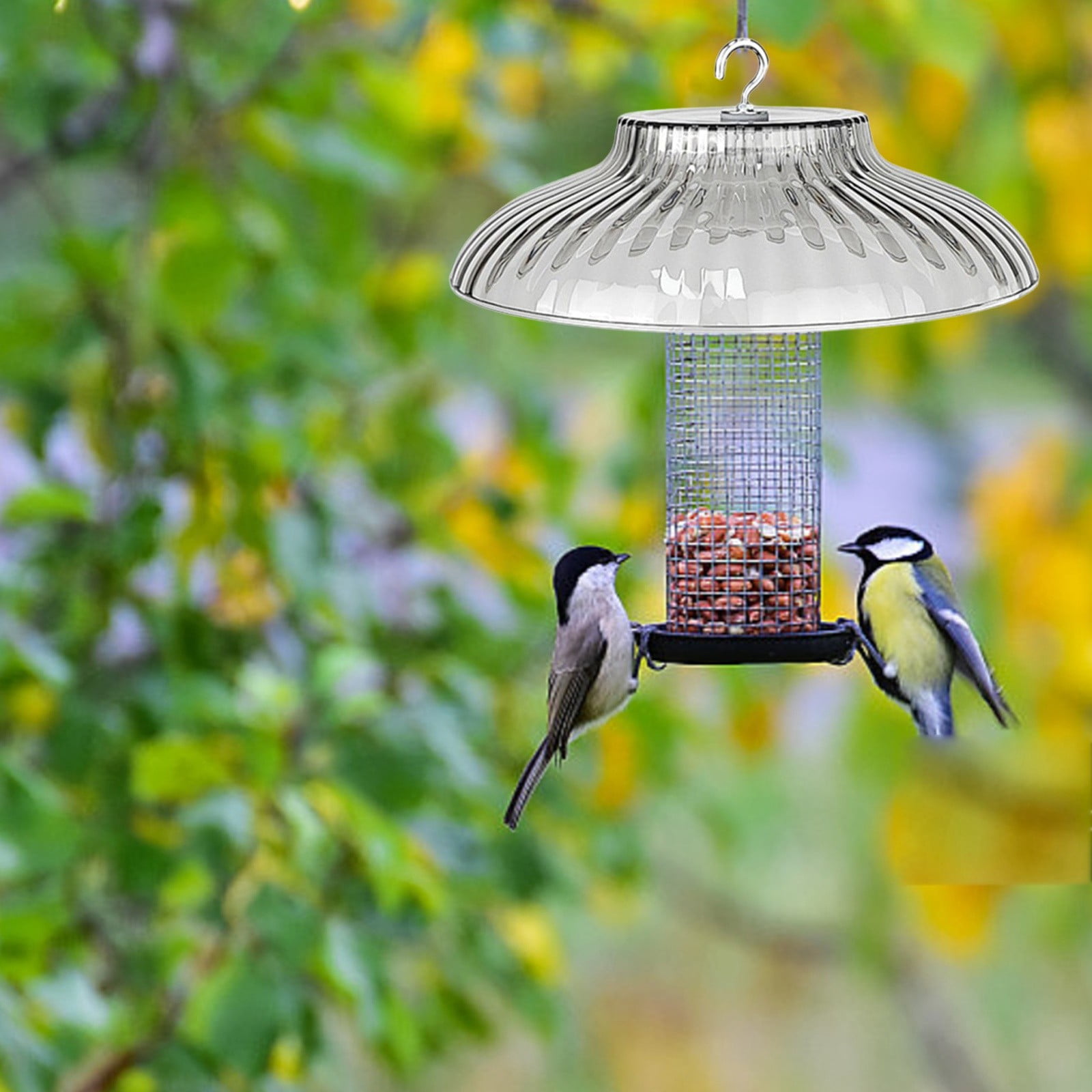 Outdoor Bird Feeder Rain Cover Dome Guard for Garden Porch from Water and