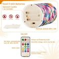 thumbnail image 5 of Yayeee Flameless Candles with Remote Flickering Battery Operated Multi Color Changing, Light Colorful Circles, 5 of 7