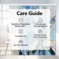thumbnail image 6 of Blue White Marble Rectangle Pattern Waterproof Fabric Geometrical Shower Curtain for Bathroom Plaid Gold Line Geometry Bath Accessories Decorative Long Bath Curtains with Hooks 72x72 inches, 6 of 6