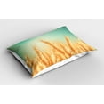 thumbnail image 2 of Ambesonne Harvest Pillow Sham 2 Pack, Wheat Field Blue Sky, 36"x20", Yellow Orange Mint Green, 2 of 3