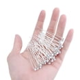 thumbnail image 2 of 40 Pcs Wedding Bridal Pearl Rhinestone Crystal Flower Hair Pins Clips, Faux White Pearl Rhinestone Crystal Hair Styling U Pins, Wedding Hair Pins Jewelry Accessories for Women and Girls, 2 of 5