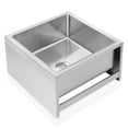 thumbnail image 2 of GRIDMANN 19" x 22" x 12" NSF Commercial Stainless Steel Floor Mop Sink, 2 of 7