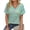 Green-Floral, variant on V Neck T Shirts for Women Floral Summer Tops Short Sleeve Shirts Casual Tunic Tops