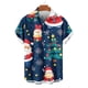 thumbnail image 4 of Seeotter Christmas Button Up Shirt for Men Fun Printed Casual Short Sleeve Hawaiian Santa Shirt, 4 of 6