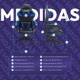thumbnail image 3 of Silla Gamer Titano Escritorio Ergonomica Reclinable azul 6.49 pulg TT-SGSRP, 3 of 6