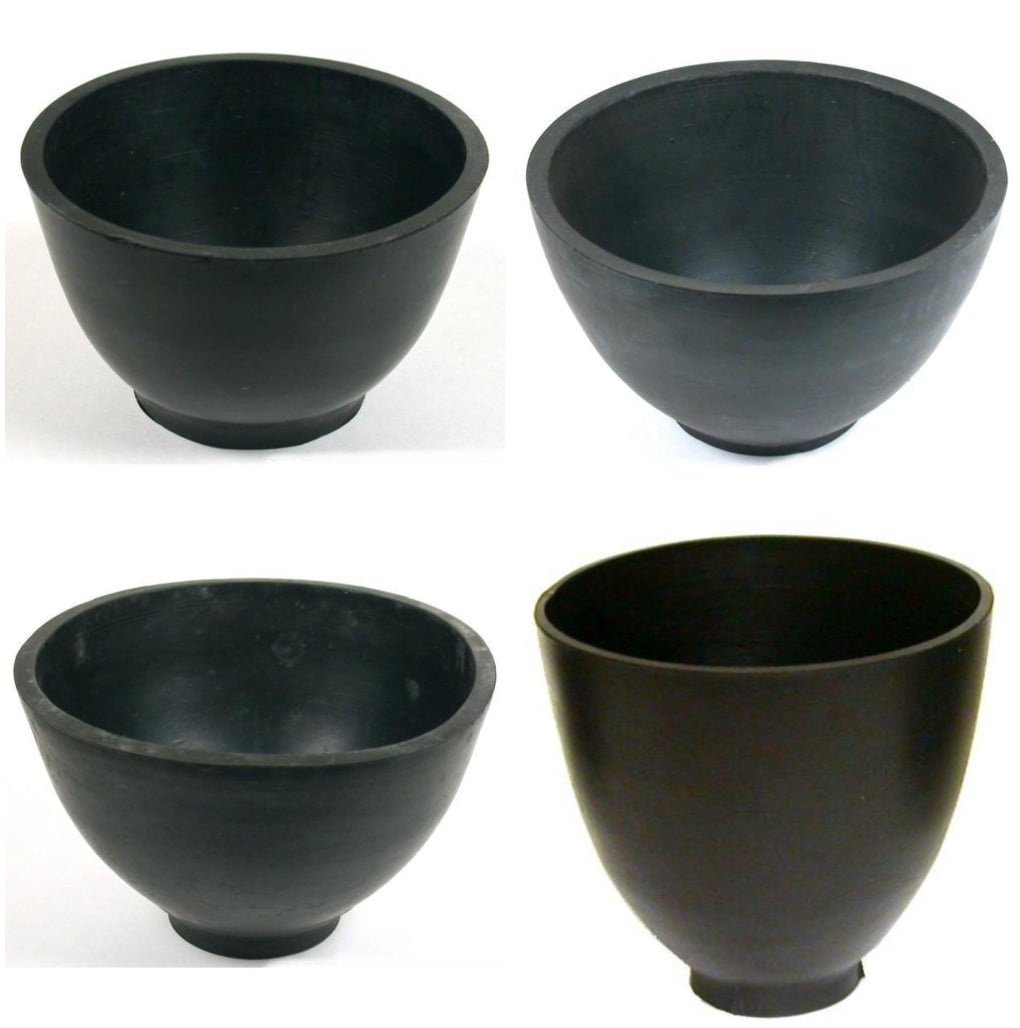 2 x 3 Rubber Mixing Bowl for Lost Wax Investment Dental Casting 