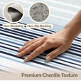 thumbnail image 6 of ODIKA Striped Bands Nautical Pinstripe Farmhouse Graduated Playroom for Dorm Room, Small Living Apartment, Stain Resistant Low Profile, 6 of 7
