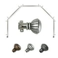 thumbnail image 2 of Domovina Diane 13/16" 5 Sided Bay Window Single Curtain Rod-Color:Satin Nickel, 2 of 2