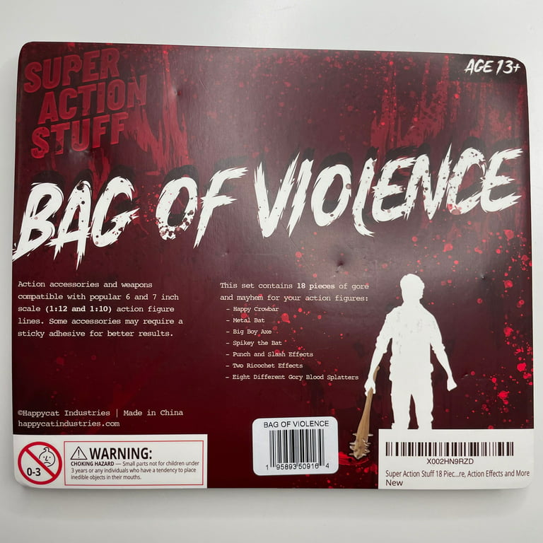 1/12 Action Figure Accesories Super Action Stuff Bag of Violence