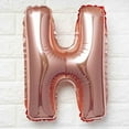 thumbnail image 2 of Efavormart Rose Gold 16" tall Alphabet Letters / Number Foil Balloons Party Wedding Decorations Graduation New Year Party- H, 2 of 7