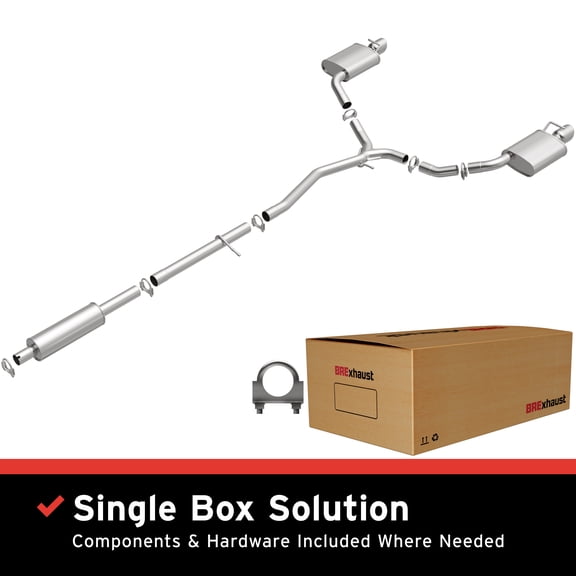BRExhaust OE Replacement Exhaust System Kit 106-0459: Compatible with 2011-2015 Ford Explorer 3.5L