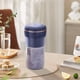 thumbnail image 4 of Vaso de exprimidor portátil - Batidora personal de 450 ml con 6 cuchillas de acero inoxidable, recargable USB de 40W, azul/verde/blanco/rosa, 4 of 6