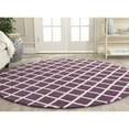thumbnail image 2 of SAFAVIEH Chatham CHT718F Handmade Purple / Ivory Rug, 2 of 10