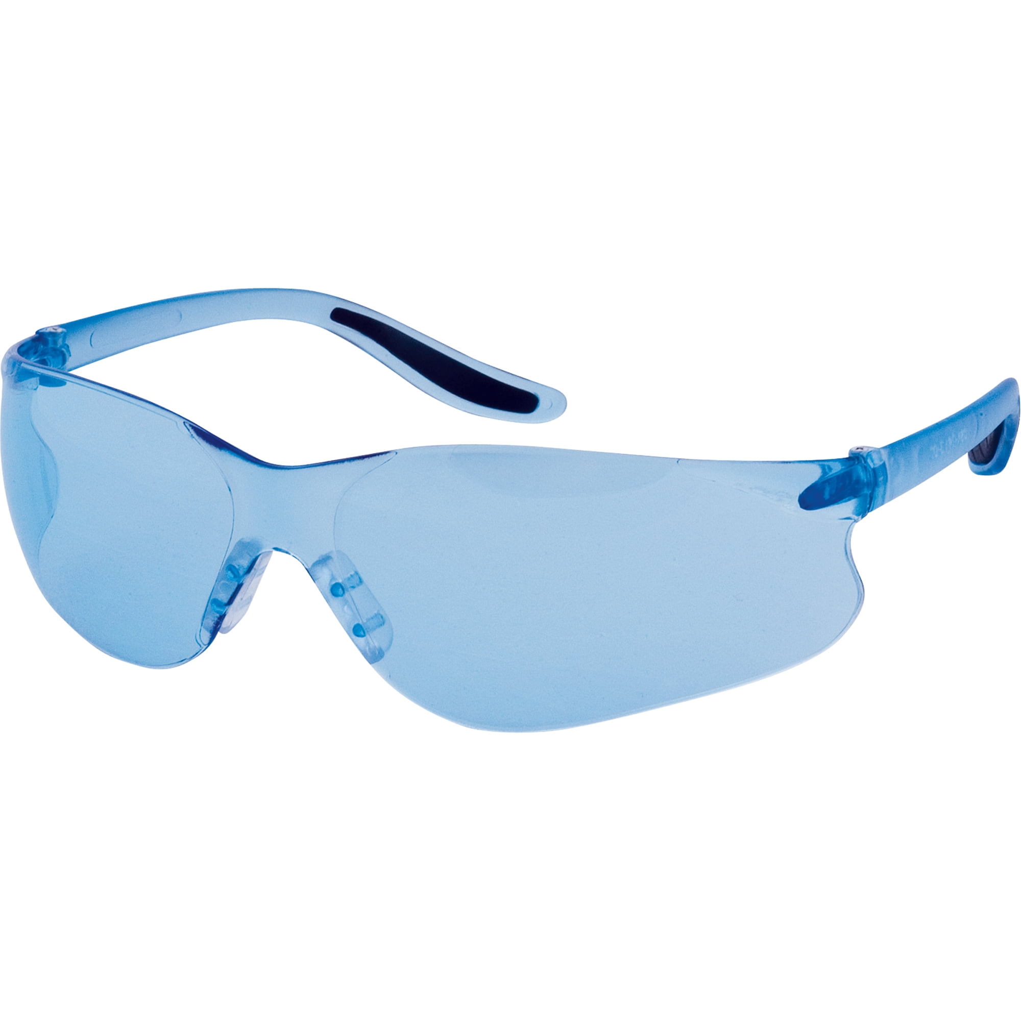 Zenith Z500 Safety Glasses, Blue Tint, AntiScratch Coating, Clear Frame, Pack of 12 Walmart