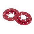 thumbnail image 2 of Vogacara Pinzas de freno de 4 piezas 1/10, modelo RC, bujes de rueda de vehículo sobre orugas, actualizaciones de montaje de estilo de coche, reemplazo Kits de construcción modelo rojo Vogacara FN001269-01, 2 of 6