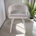 thumbnail image 4 of Darius Dining Chair In Grey Velvet - SET OF 2, 4 of 4