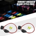 thumbnail image 2 of Unique Bargains 1Set 20A Standard Blade Style Fuse 12 AWG Fuse Holder 12Gauge Fuse Holder Blade Style Inline Fuse Holder, 2 of 6