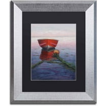 Trademark Fine Art 'Tranquilty' Canvas Art by Daniel Moises, Black Matte, Silver Frame