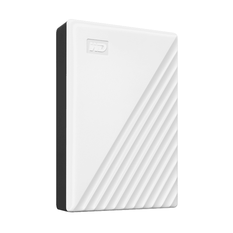 WD 5TB My Passport, Portable External Hard Drive, White -  WDBPKJ0050BWT-WESN